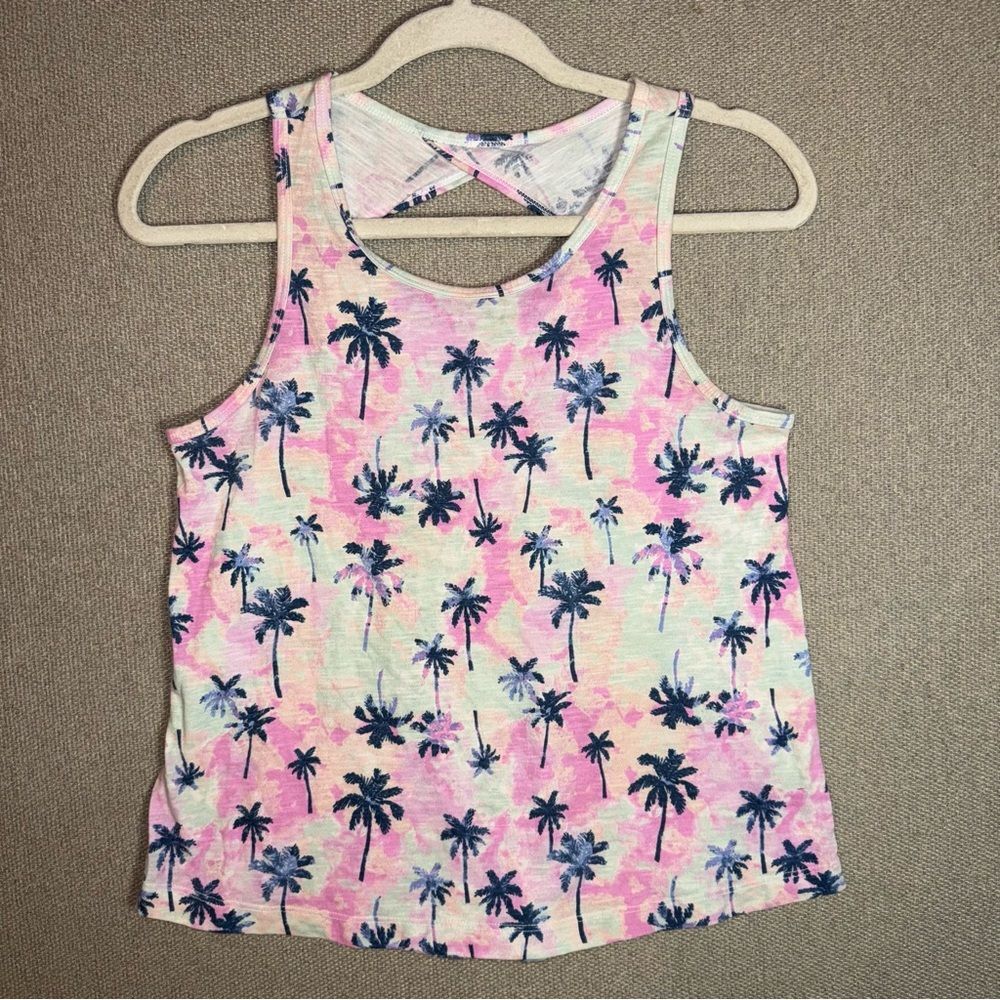 SO size XL 14-16 Tropical Palm Tree Tank Top